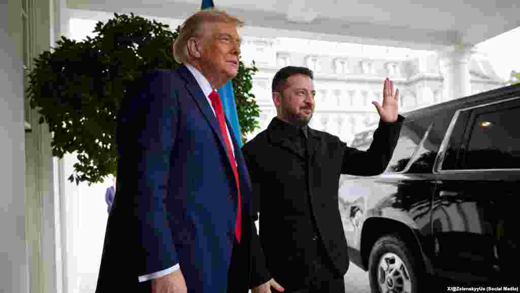Trump da la bienvenida a Zelenskky a la Casa Blanca.